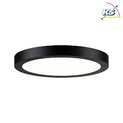 LED Panel ABIA, round,  30cm,IP20, 230V, 22W 2700K 2200lm, black matt