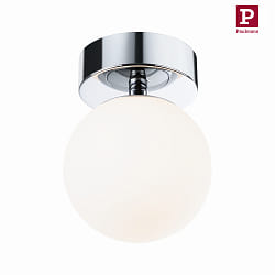 Lampada da parete e soffitto GOVE IP44, cromo, opaco 