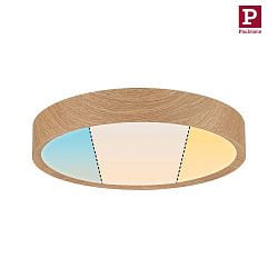 Luminaire de salle de bain TEGA CCT Switch, commutable IP44, bois, mat 