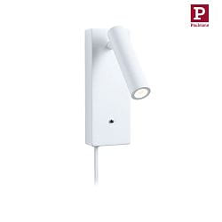 Lampe de lecture HULDA LED avec connexion USB IP20, blanche gradable