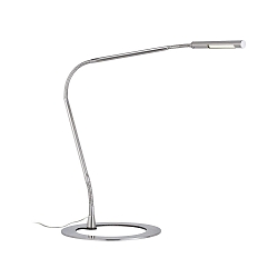 LED Flexarm-Tischleuchte PLAZA, 350mA, 230V/12V, 3W 6000-7000K 240lm, Eisen gebrstet 