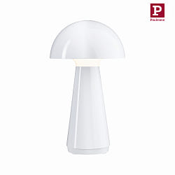 Lampe de table  accu ONZO avec connexion USB, avec variateur tactile IP44, scintillant, blanche gradable