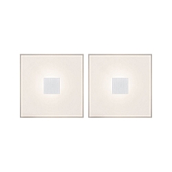 Lumire encastre LUMITILES BASIC SET SQUARE IP44, blanche  0,8W 20lm 2700K