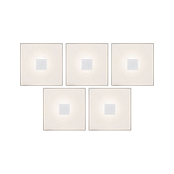 Lumire encastre LUMITILES BASIC SET SQUARE IP44, blanche  0,8W 20lm 2700K