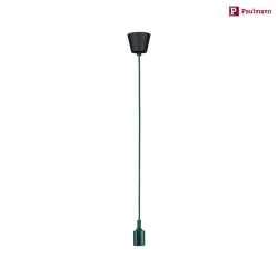 pendant luminaire NEORDIC KETIL 1 flame E27 IP20, green, black dimmable