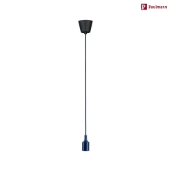 pendant luminaire NEORDIC KETIL 1 flame E27 IP20, drak blue, black dimmable
