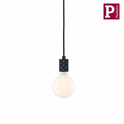 pendant luminaire NEORDIC TILLA with switch, with plug E27 IP20, graphite black dimmable