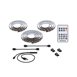 LED Strip 75 Zoll, 3,1m, 5W, dimmbar, schwarz, farbwechsel RGB