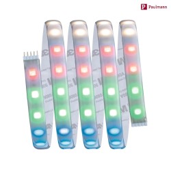 LED Strip Basis-Set MaxLED 500 ZIGBEE RGBW PROTECT COVER, IP44, 24V, Silber, verlngerbar, dimmbar, 150cm, 13.5W, Trafo 36VA