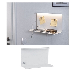 LED Wall luminaire JARINA with shelf, switch and USB port, 230V, 5.5W 3000K 440lm