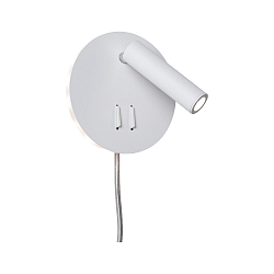 Lampada da lettura TABARI LED regolabile, indiretto IP20, Cromo, Metallo, Bianco 