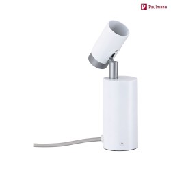 Lampe de table RUNA pivotant, avec interrupteur GU10 IP20, gris, blanche gradable