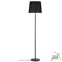 Paulmann Floor lamp Neordic Enja 1 flame with fabric shade, black/copper/marble