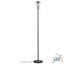 Lampadaire NEORDIC NORDIN  1 flamme E27, cuivre, mat, noir  gradable