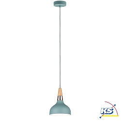 Luci a sospesione NEORDIC JUNA 1-Lampadina E14, Verde chiaro, Legno, Rame dimmerabile