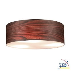 Plafoniera NEORDIC LISKA 3-Lampadine E27, Legno scuro dimmerabile