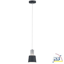 Paulmann Pendant luminaire Neordic Haldar 1 flame, dark gray/chrome matt