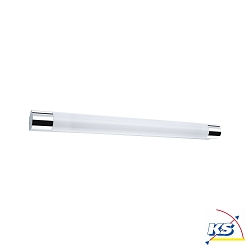 Luminaire de miroir ORGON LED langue, avec prise de courant IP44, chrome, blanche