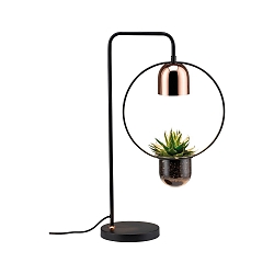 Lampada da tavolo NEORDIC URBAN JUNGLE FANJA GU10 IP20, Rame, Nero