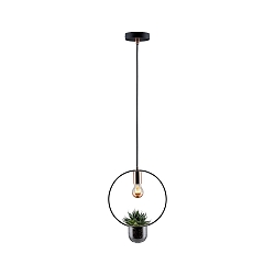 pendant luminaire NEORDIC URBAN JUNGLE TASJA E27 IP20, copper, black dimmable