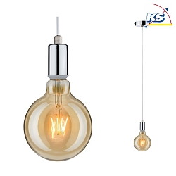 Luminaire à suspension LARUS E27 IP44, chrome gradable