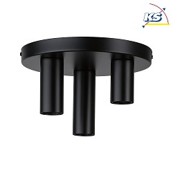 Ceiling luminaire NEORDIC SKOGEN, 3 flames, 230V, 3x E27 max. 20W, black