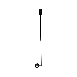 pendant luminaire PURIC PANE I 1 flame, with flex arm, adjustable IP20, black dimmable