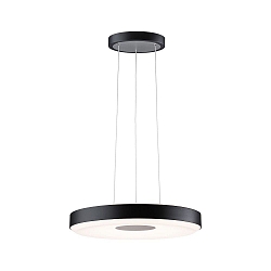 pendant luminaire PURIC PANE LED ZigBee controllable LED, grey, black dimmable