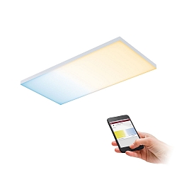 LED Aufbau-Panel VELORA ZigBee TW, 59.5cm, 230V, 15.5W 2700-6500K 1600lm, dimmbar, Wei matt