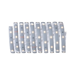 LED Strip Basis-Set MaxLED 250 WW, IP44 Protecting Cover, 230Vac / 24Vdc, Silber, 300cm, 12W 3000K 720lm