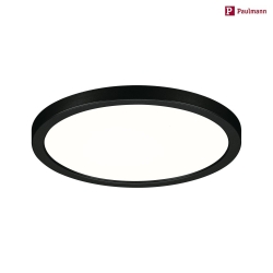 LED Einbau-Panel AREO VariFit ON-OFF, IP44/20, rund,  17.5cm, schaltbar, 15W 4000K 1200lm, schwarz matt