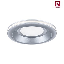 LED Einbauleuchte SORMUS, 100, Einzelspot, rund, 6,5W, 3000K, 560lm, IP65, chrom matt