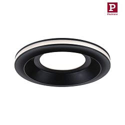 LED Einbauleuchte SORMUS, 100, Einzelspot, rund, 6,5W, 3000K, 560lm, IP65, schwarz matt
