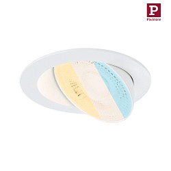 Spot AUMUS rotondo, Set di 1 IP20, bianco opaco dimmerabile