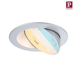 Spot AUMUS rotondo, Set di 1 IP20, cromo opaco dimmerabile