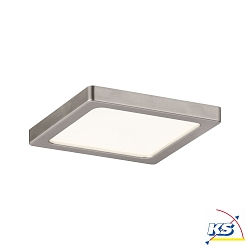 LED Einbau-Panell AREO ON-OFF, IP23, eckig, 8x8cm / DA 7.2cm, 5.5W 3000K 390lm, schaltbar, nickel matt