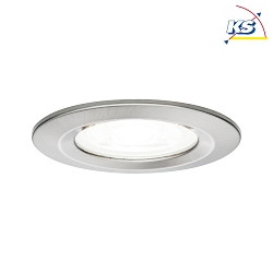 Recessed spot LED NOVA, IP44, fixed, 230V, incl. GU10 6.5W 4000K 450lm 36, iron brushed