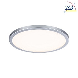 LED Einbau-Panel AREO VariFit ON-OFF, IP44/20, rund,  17.5cm, schaltbar, 15W 3000K 1200lm, chrom matt