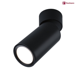ceiling luminaire TURNAL COIN, black matt dimmable