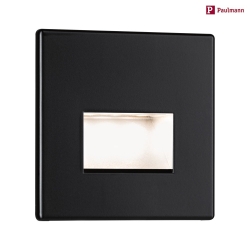 Luce da incasso EDGE, Nero opaco 1,2W 50 | 100lm 2700K 100 100