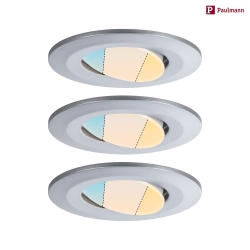 Luce da incasso CALLA girevole, Set di 3 IP65, Cromo opaco dimmerabile 5W 430 | 550lm 3000K 100 100 CRI >80