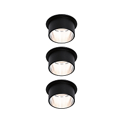 3er-Pack LED Einbauleuchte GIL Coin 3StepDim, IP44, rund, starr, 230V, 6W 2700K 470lm, 3step dimmbar