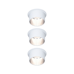 3er-Pack LED Einbauleuchte GIL Coin 3StepDim, IP44, rund, starr, 230V, 6W 2700K 470lm, 3step dimmbar