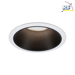 Luce da incasso COLE COIN LED rigido IP44, Nero opaco, Bianco dimmerabile 6,5W 460lm 2700K 100 100 CRI >80