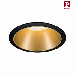 Lumire encastre COLE COIN LED rigide IP44, or mat, noir  gradable 6,5W 460lm 2700K 100 100 CRI >80