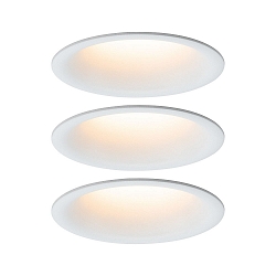 3er-Set LED Einbauleuchten-Set CYMBAL COIN Dim-To-Warm, IP44, starr, blendfrei, 230V , 6.8W 2000-2700K 480lm 45, Wei matt