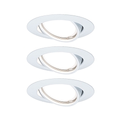 Luce da incasso BASE girevole, Set di 3 GU10 IP20, Bianco dimmerabile 15W 350lm 3000K 38 38 CRI >80