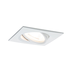 Lumire encastre NOVA LED angulaire, pivotant GU10 IP23, blanc mat  460lm 2700K 38 38 CRI >80