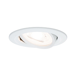 LED Einbauleuchten-Set NOVA, IP23, rund,  8.4cm, schwenkbar, inkl. GU10 6.5W 2700K 460lm 38, 3step dimmbar, Wei matt