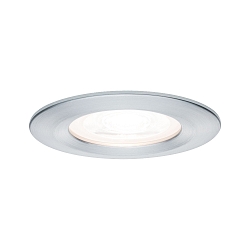 LED Einbauleuchten-Set NOVA, IP23, rund,  8.4cm, starr, inkl. GU10 6.5W 2700K 460lm 38, 3step dimmbar, Alu gedreht